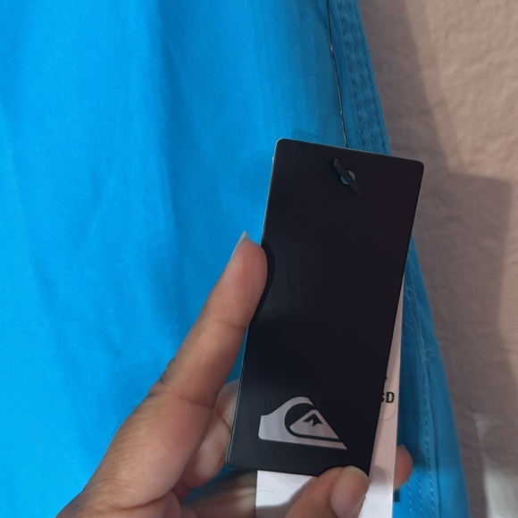 NWT $45 QUIKSILVER Boys Youth 19" Everyday Board Short Turquoise Blue Sz 28/14 - Picture 11 of 15